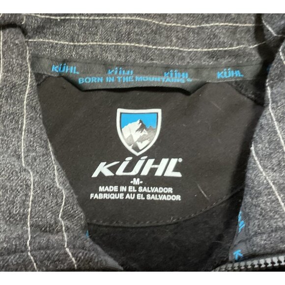 KUHL ALFPACA FLEECE JACKET SIZE M BLACK POCKETS HIKING CLIMBING MENS - Picture 2 of 5